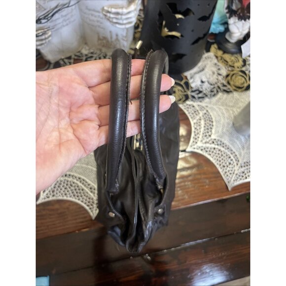 Rebels Firenze Black Italian Leather Handbag Shoulder Bag Purse - Picture 8 of 16